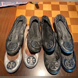 ✨Bundle✨ 4 Tory Burch Reva Flats size 11
